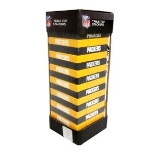 Green Bay Packers Table Top Stackers (Jenga) Game Officially Licensed NFL NWT